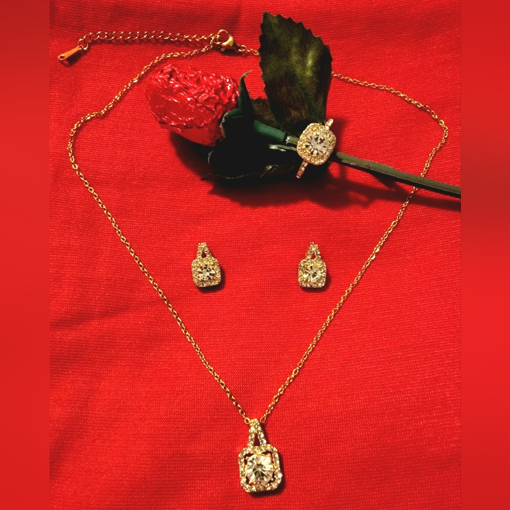 CZ Costume Jewelry Set
